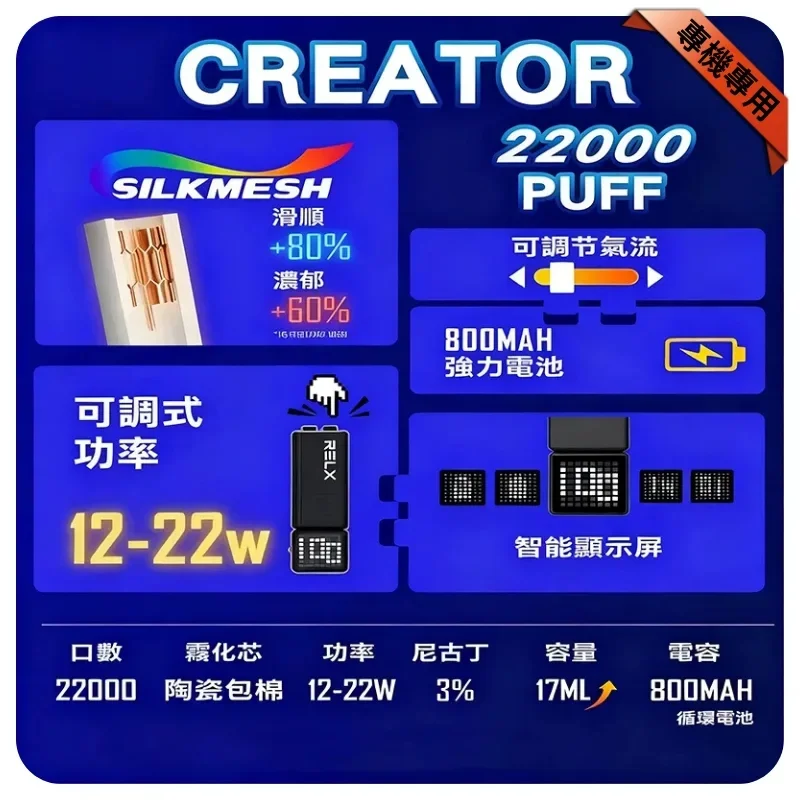 RELX Creator 22000積木拋棄式電子煙｜RELX一次性電子煙